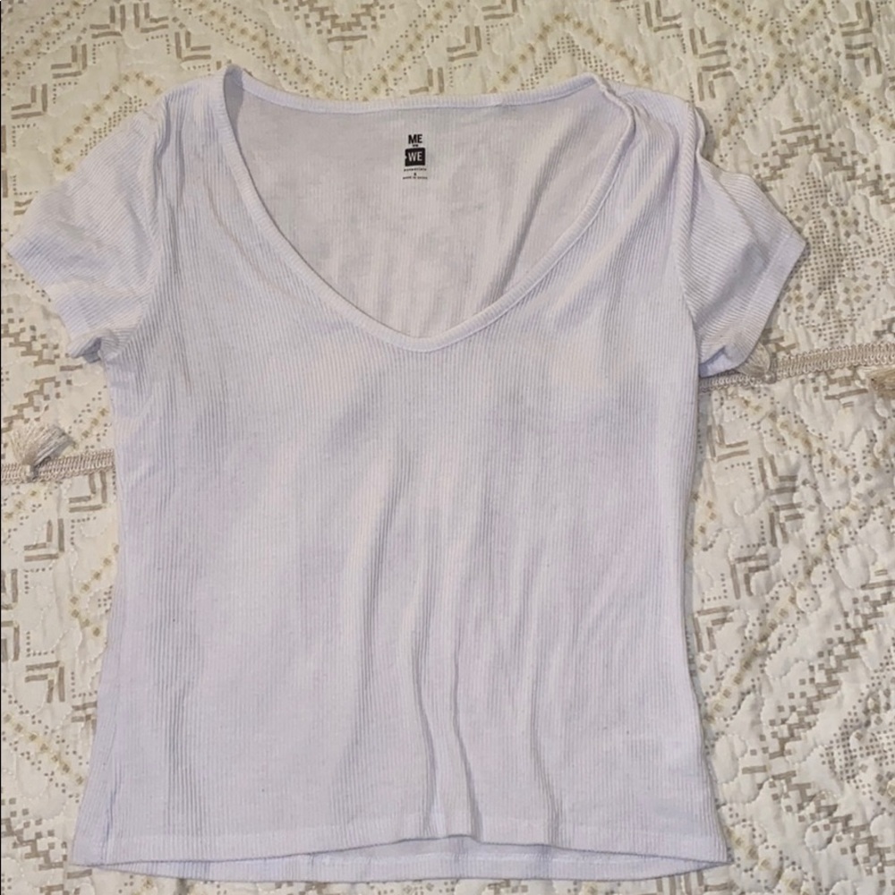 ME TO WE ESSENTIALS PACSUN WHITE SHIRT